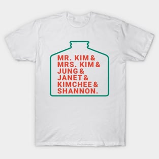 Kim's Convenience Character Name T-Shirt